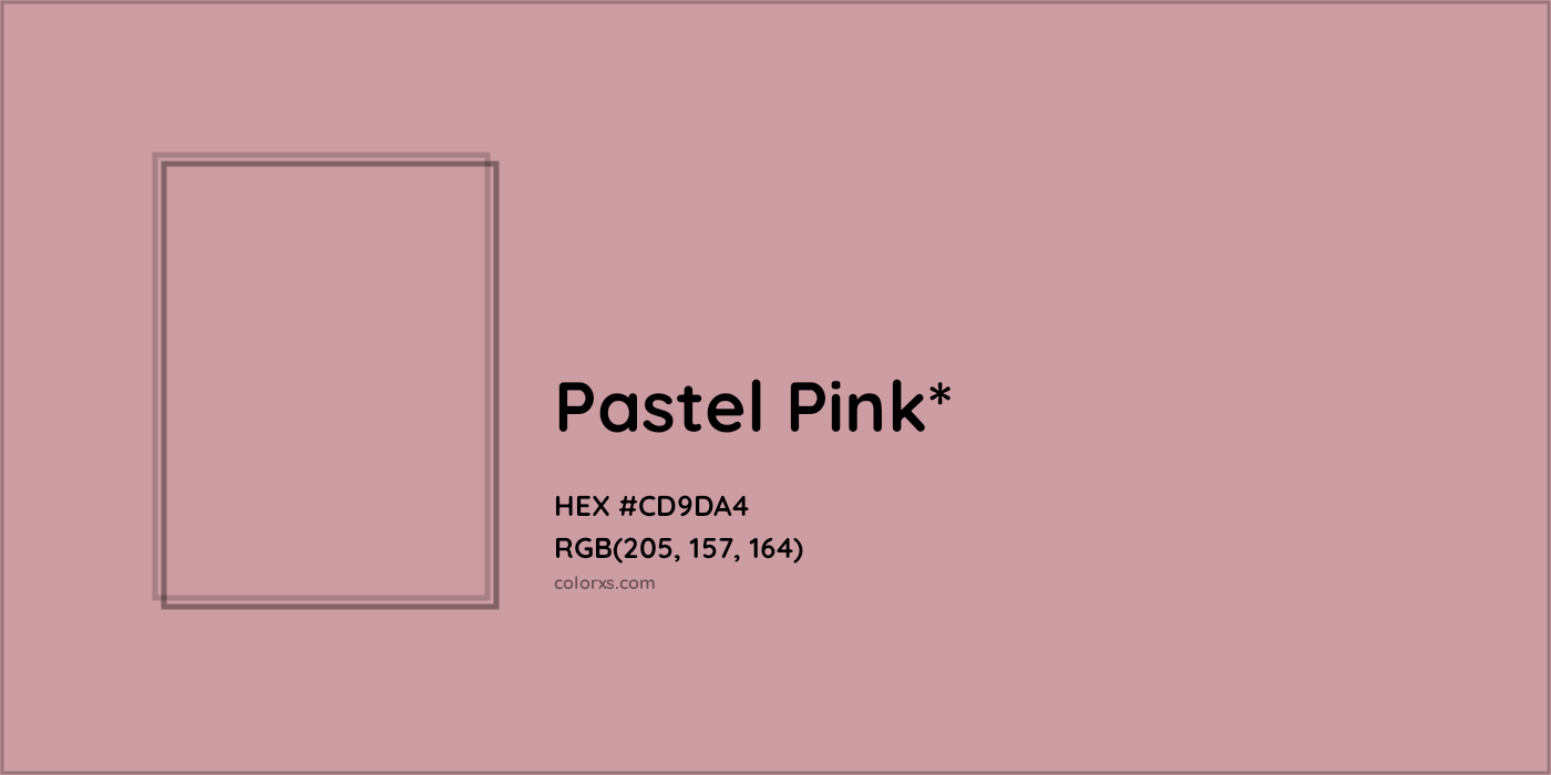 HEX #CD9DA4 Color Name, Color Code, Palettes, Similar Paints, Images