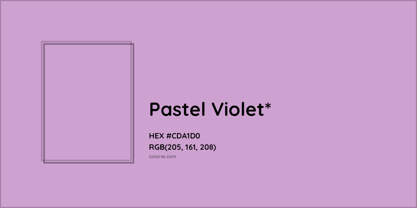 HEX #CDA1D0 Color Name, Color Code, Palettes, Similar Paints, Images