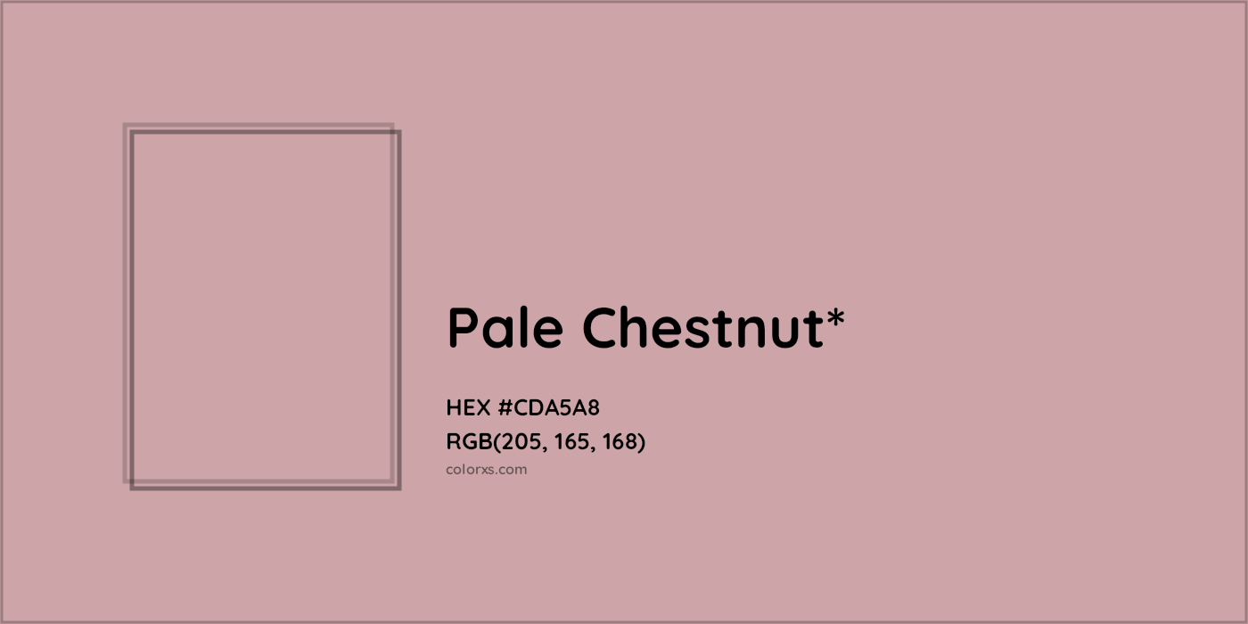 HEX #CDA5A8 Color Name, Color Code, Palettes, Similar Paints, Images