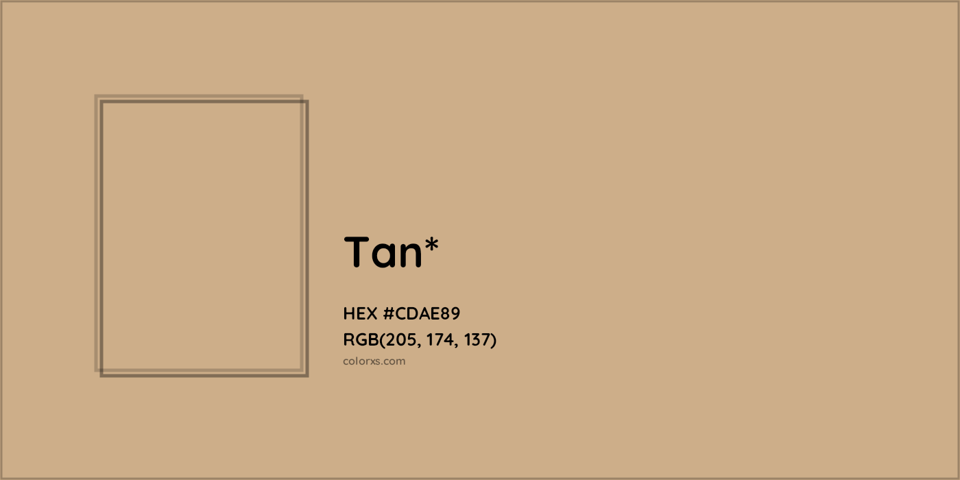 HEX #CDAE89 Color Name, Color Code, Palettes, Similar Paints, Images