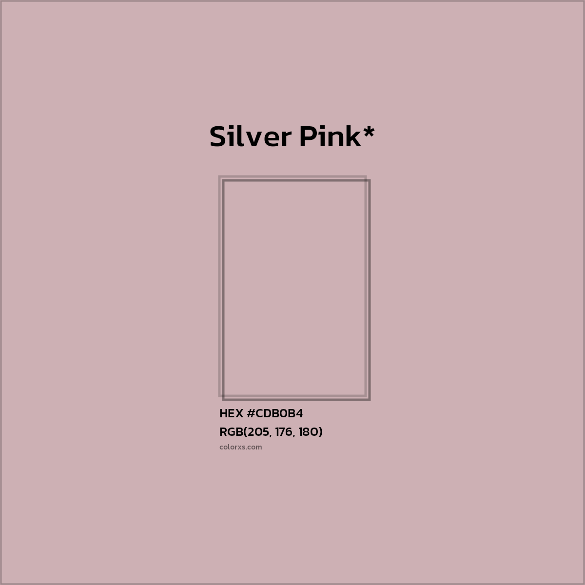HEX #CDB0B4 Color Name, Color Code, Palettes, Similar Paints, Images