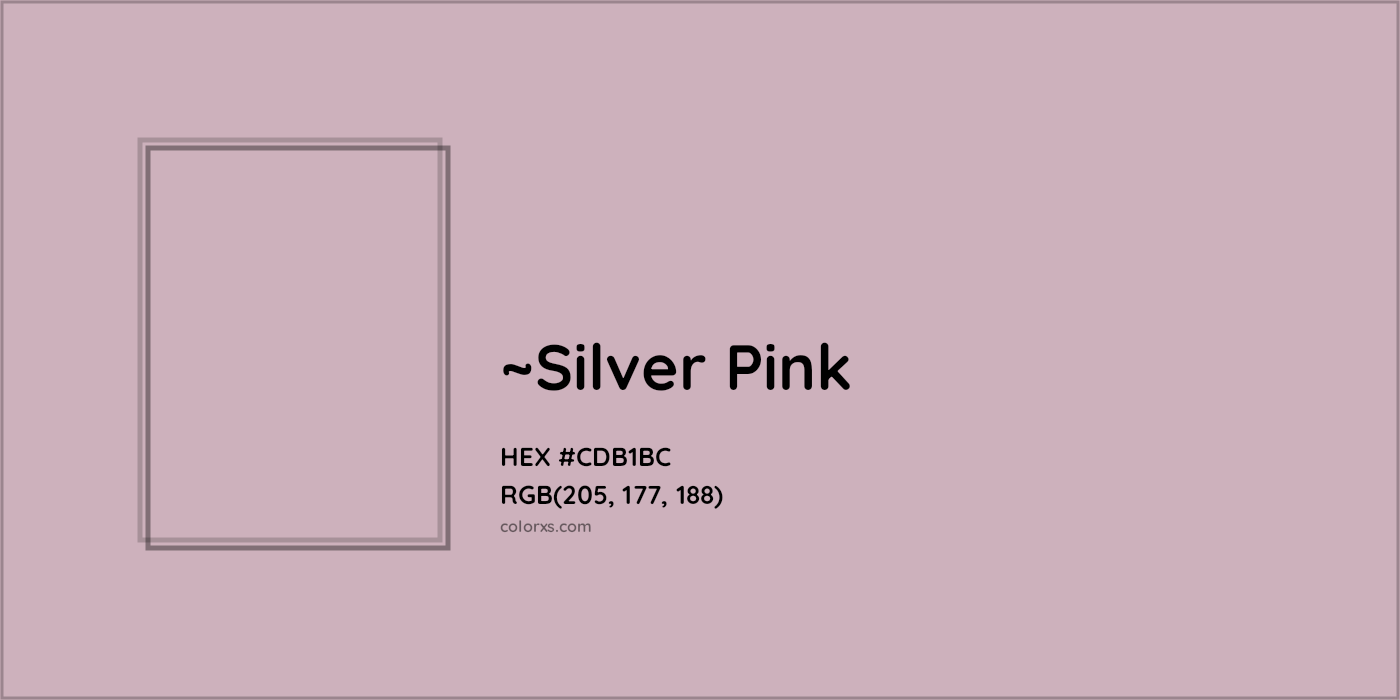 HEX #CDB1BC Color Name, Color Code, Palettes, Similar Paints, Images