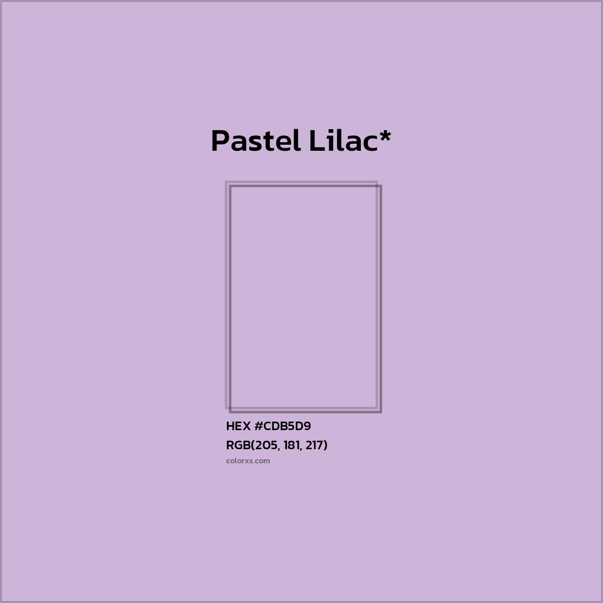 HEX #CDB5D9 Color Name, Color Code, Palettes, Similar Paints, Images