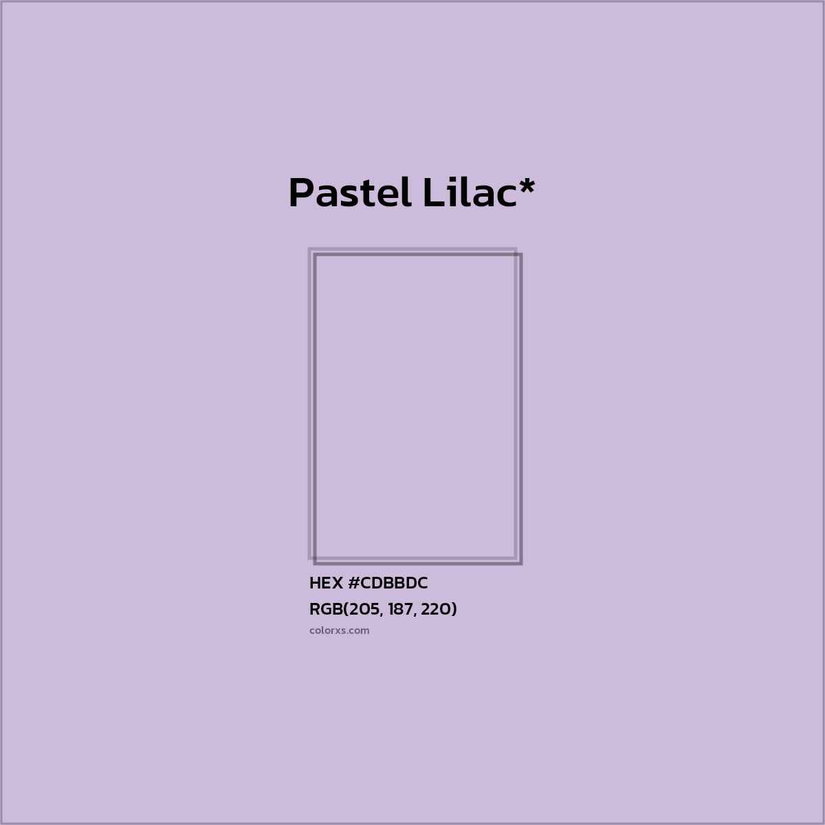 HEX #CDBBDC Color Name, Color Code, Palettes, Similar Paints, Images