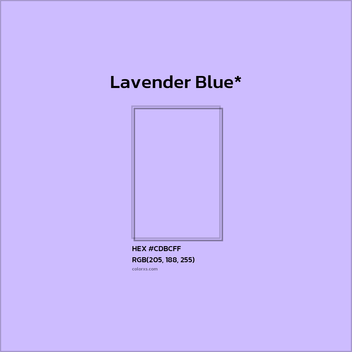 HEX #CDBCFF Color Name, Color Code, Palettes, Similar Paints, Images