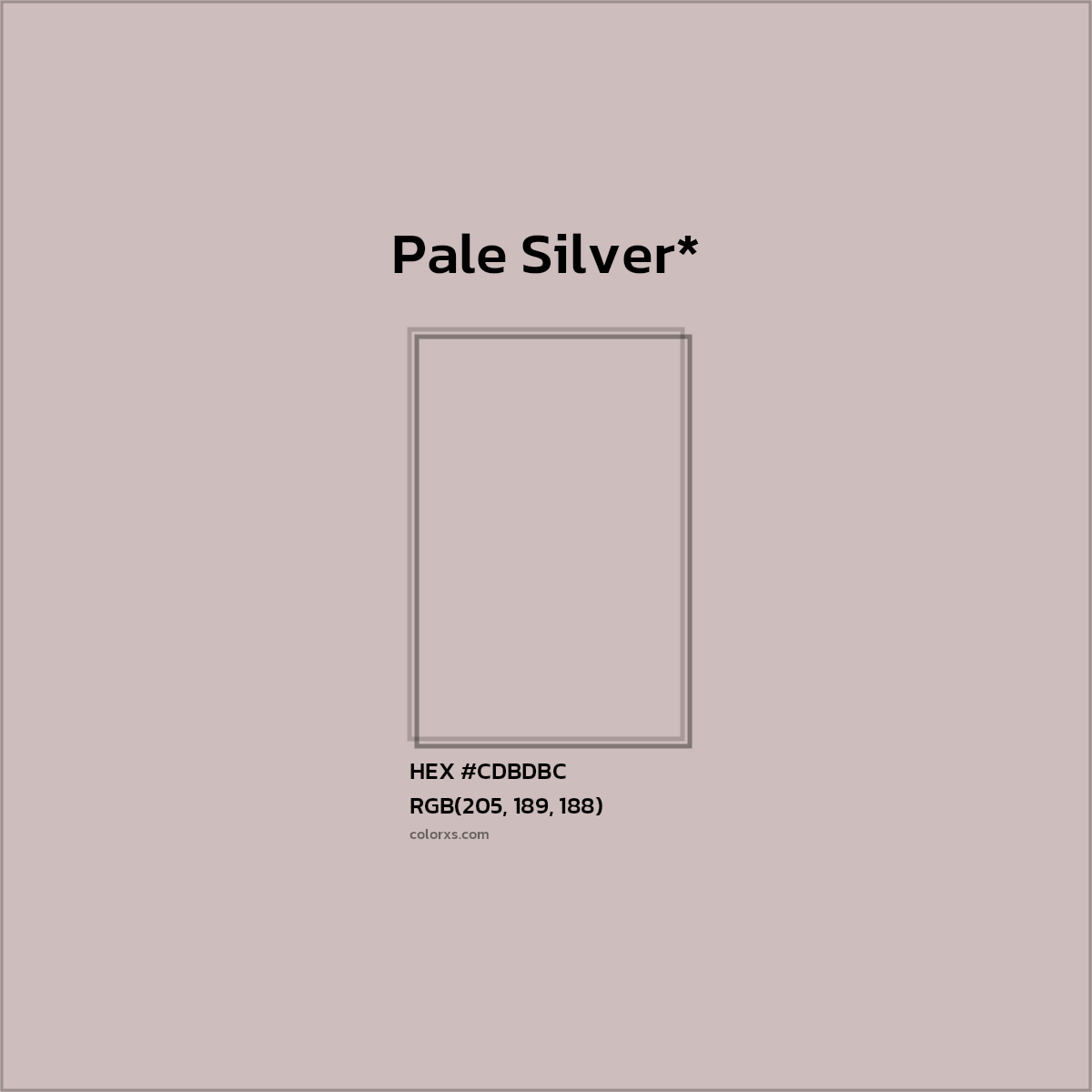 HEX #CDBDBC Color Name, Color Code, Palettes, Similar Paints, Images