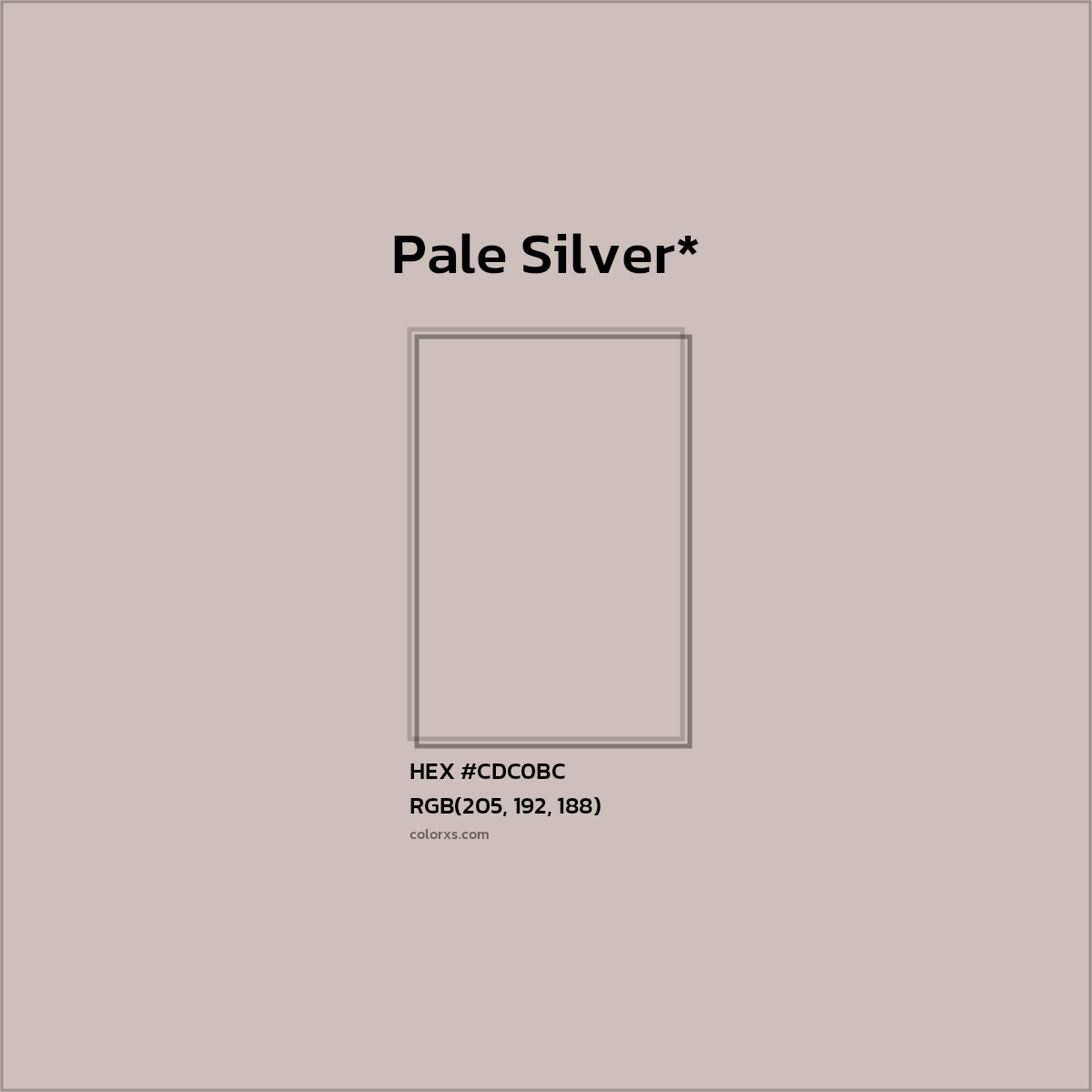 HEX #CDC0BC Color Name, Color Code, Palettes, Similar Paints, Images