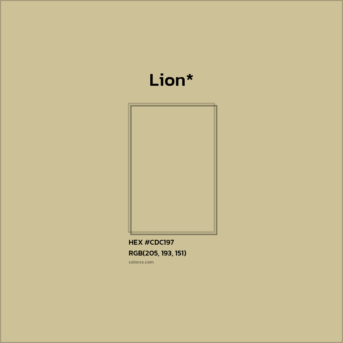 HEX #CDC197 Color Name, Color Code, Palettes, Similar Paints, Images