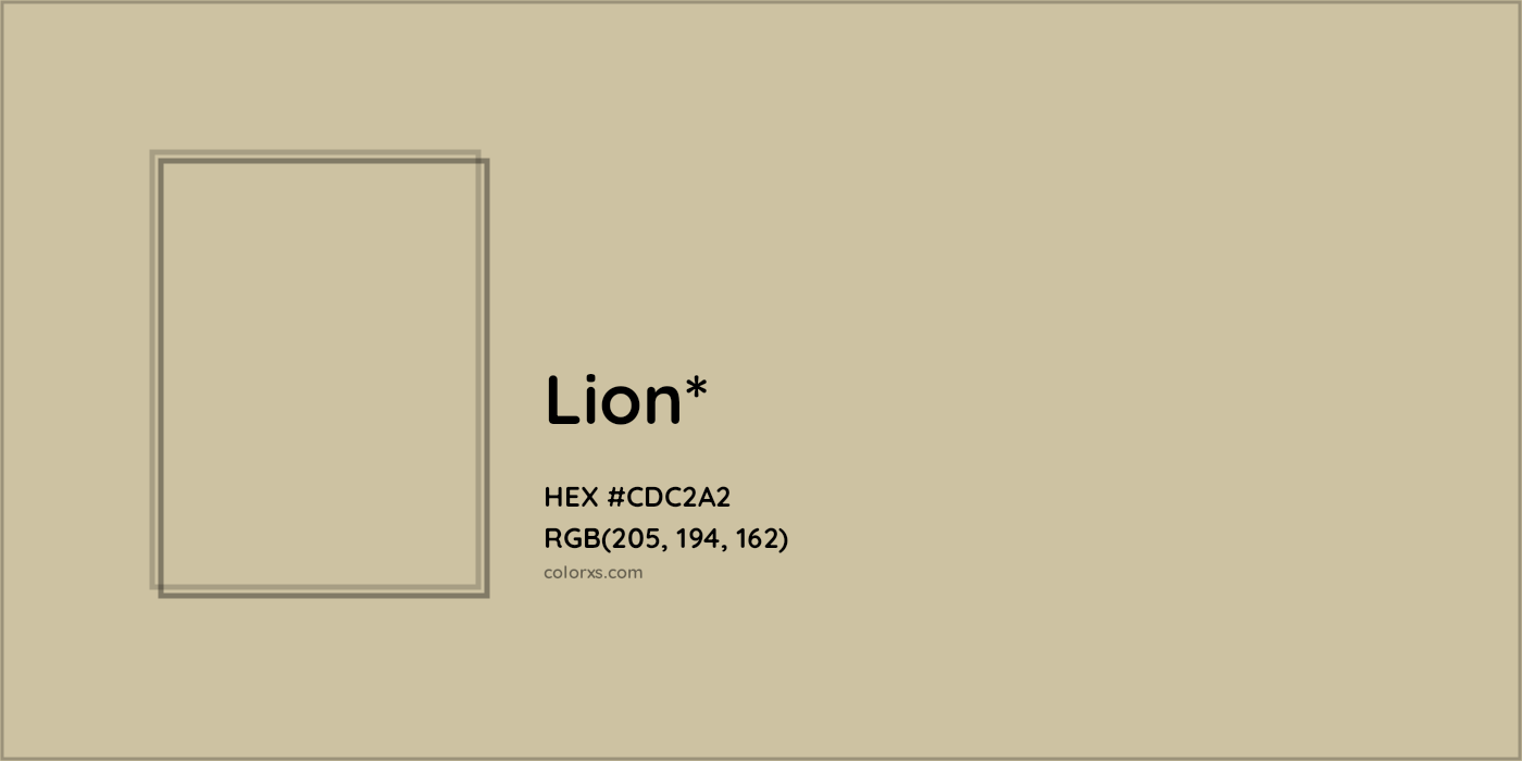 HEX #CDC2A2 Color Name, Color Code, Palettes, Similar Paints, Images