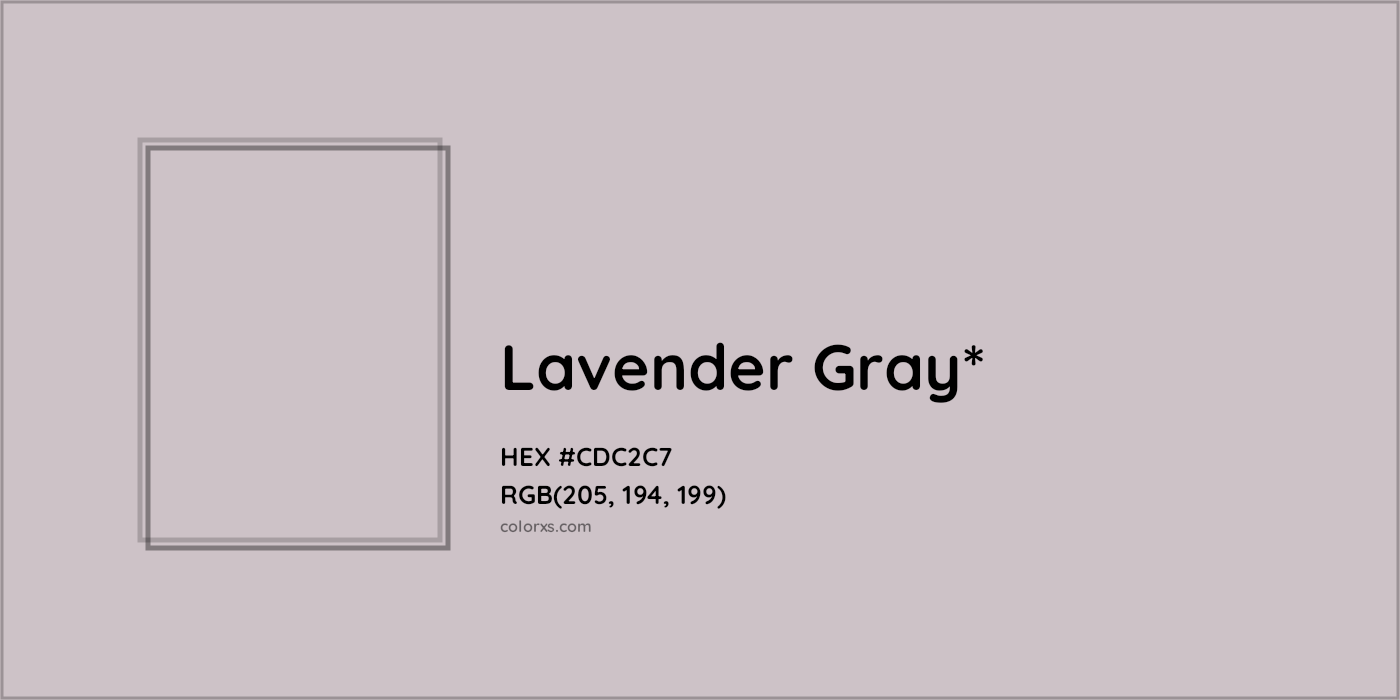 HEX #CDC2C7 Color Name, Color Code, Palettes, Similar Paints, Images