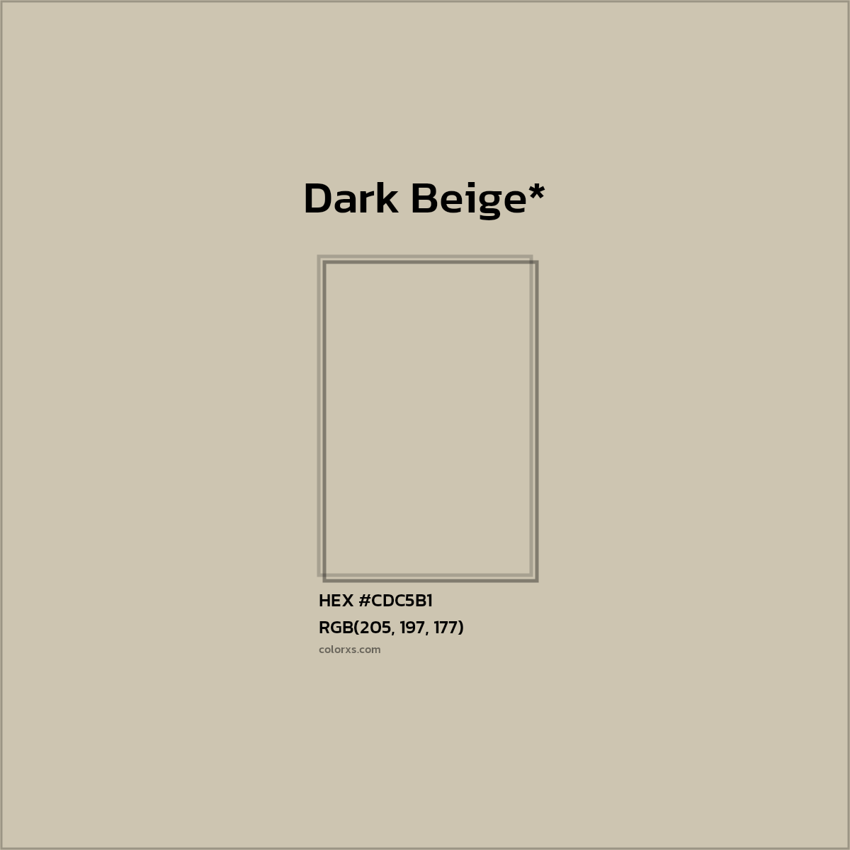 HEX #CDC5B1 Color Name, Color Code, Palettes, Similar Paints, Images