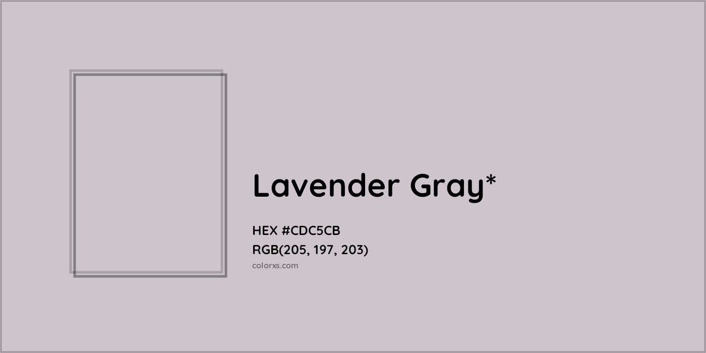 HEX #CDC5CB Color Name, Color Code, Palettes, Similar Paints, Images