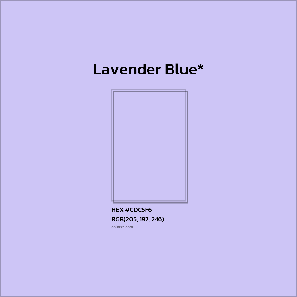 HEX #CDC5F6 Color Name, Color Code, Palettes, Similar Paints, Images