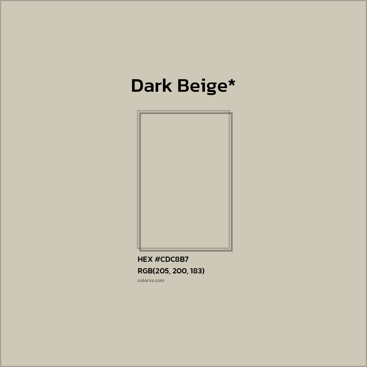 HEX #CDC8B7 Color Name, Color Code, Palettes, Similar Paints, Images