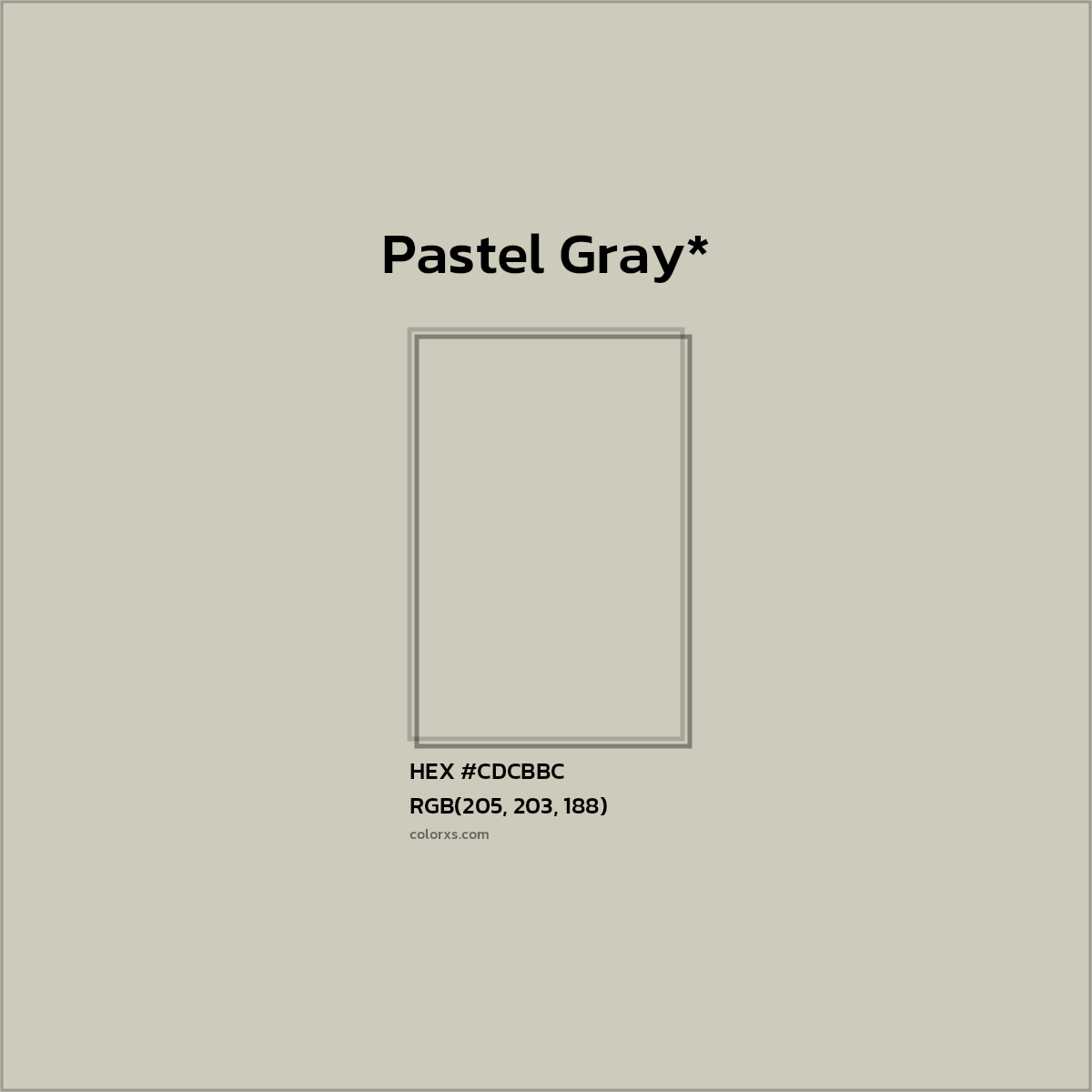 HEX #CDCBBC Color Name, Color Code, Palettes, Similar Paints, Images
