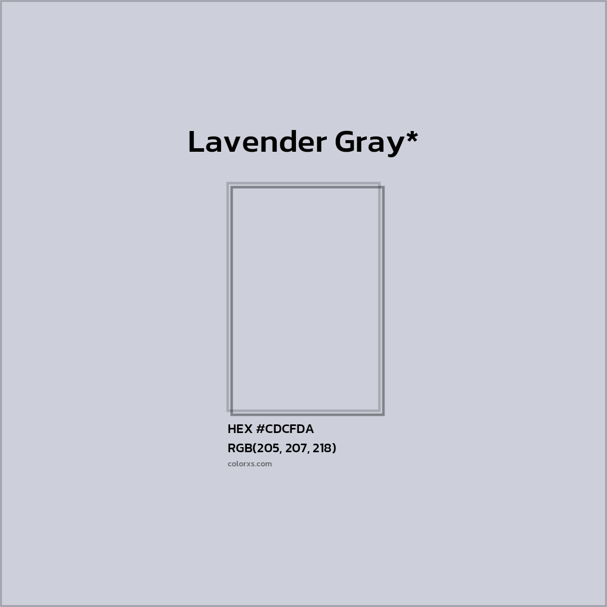 HEX #CDCFDA Color Name, Color Code, Palettes, Similar Paints, Images