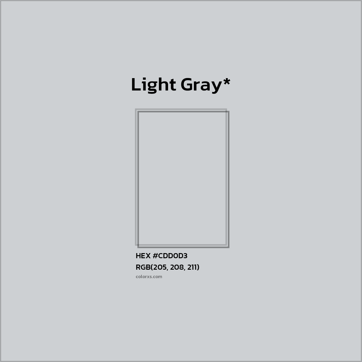 HEX #CDD0D3 Color Name, Color Code, Palettes, Similar Paints, Images