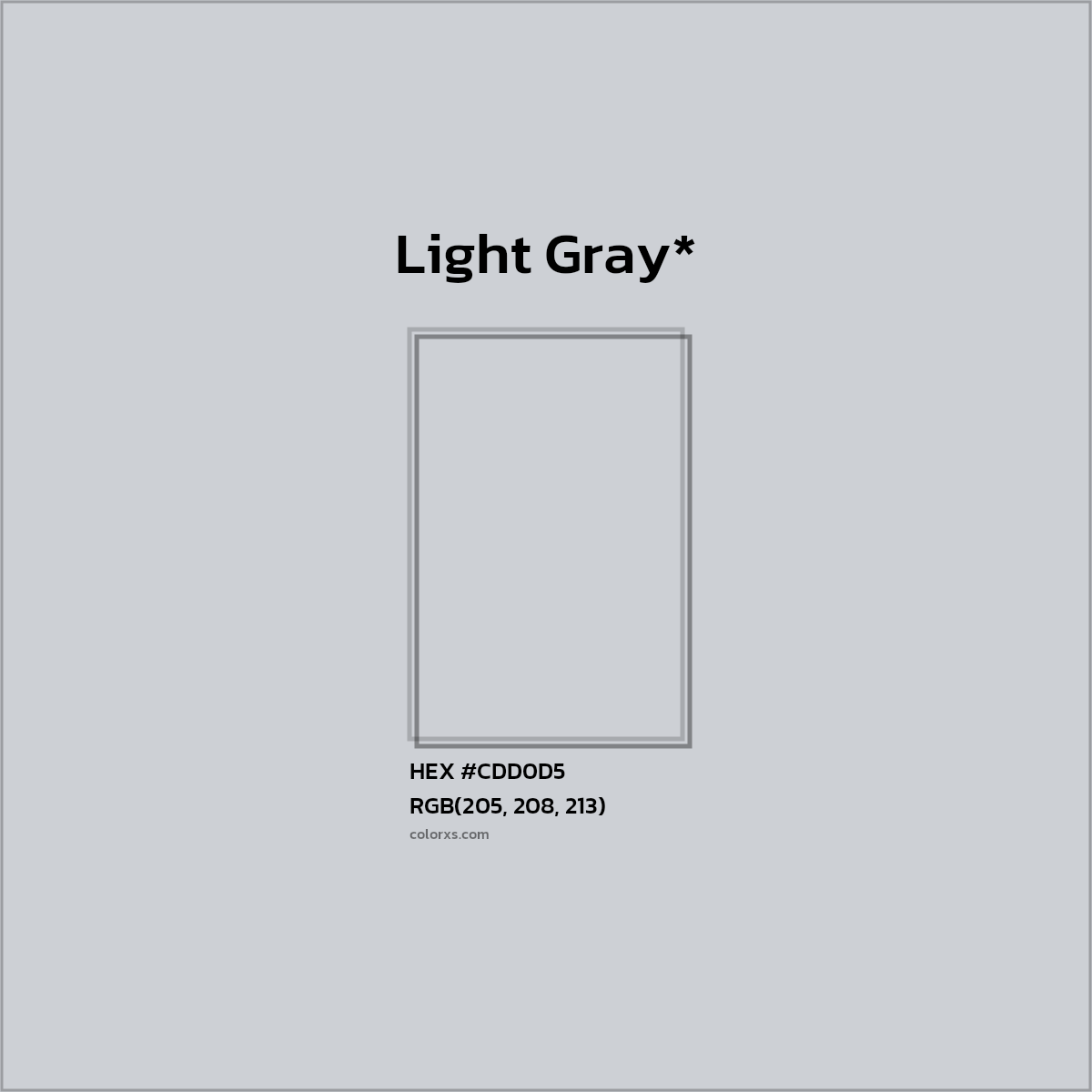 HEX #CDD0D5 Color Name, Color Code, Palettes, Similar Paints, Images