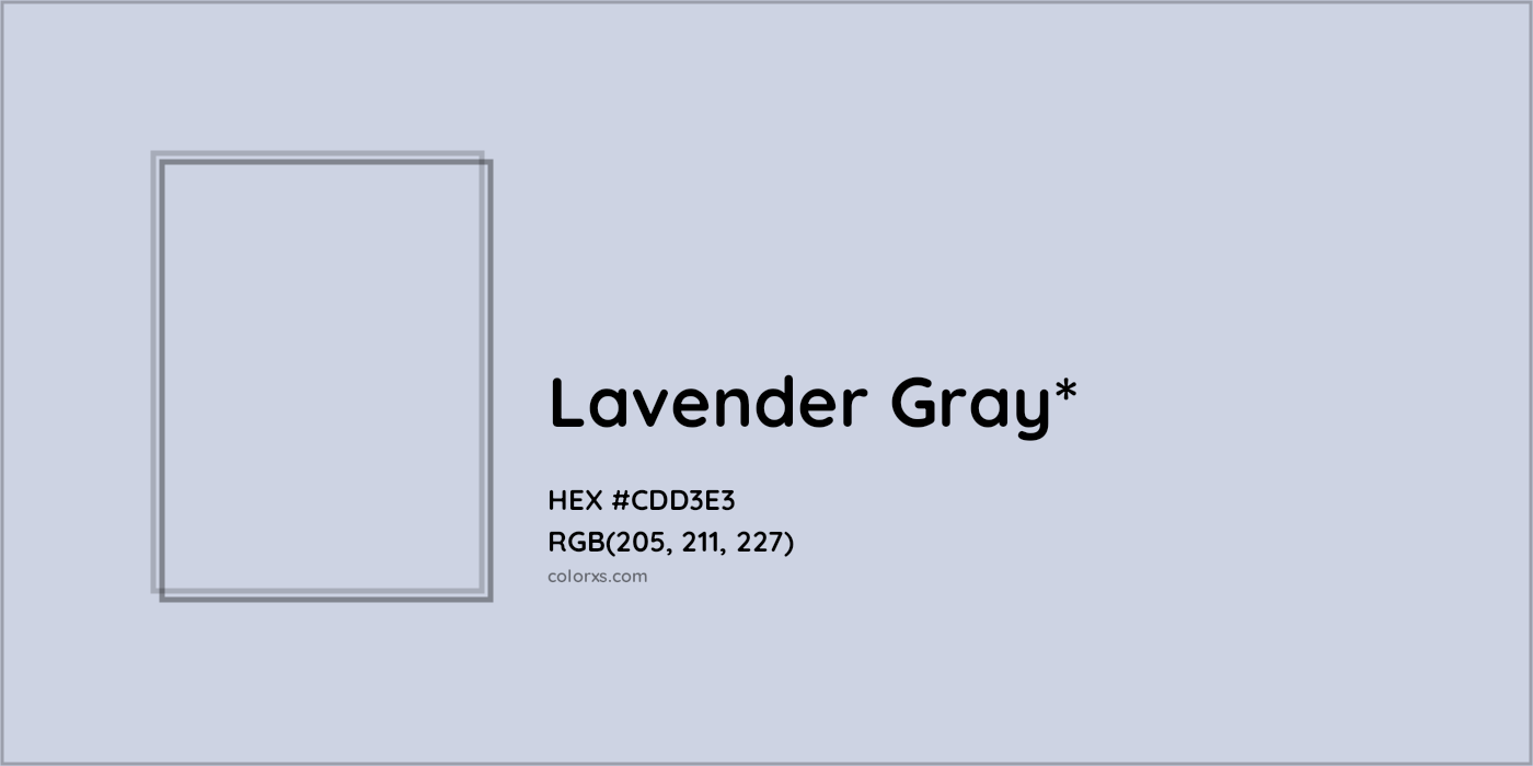 HEX #CDD3E3 Color Name, Color Code, Palettes, Similar Paints, Images