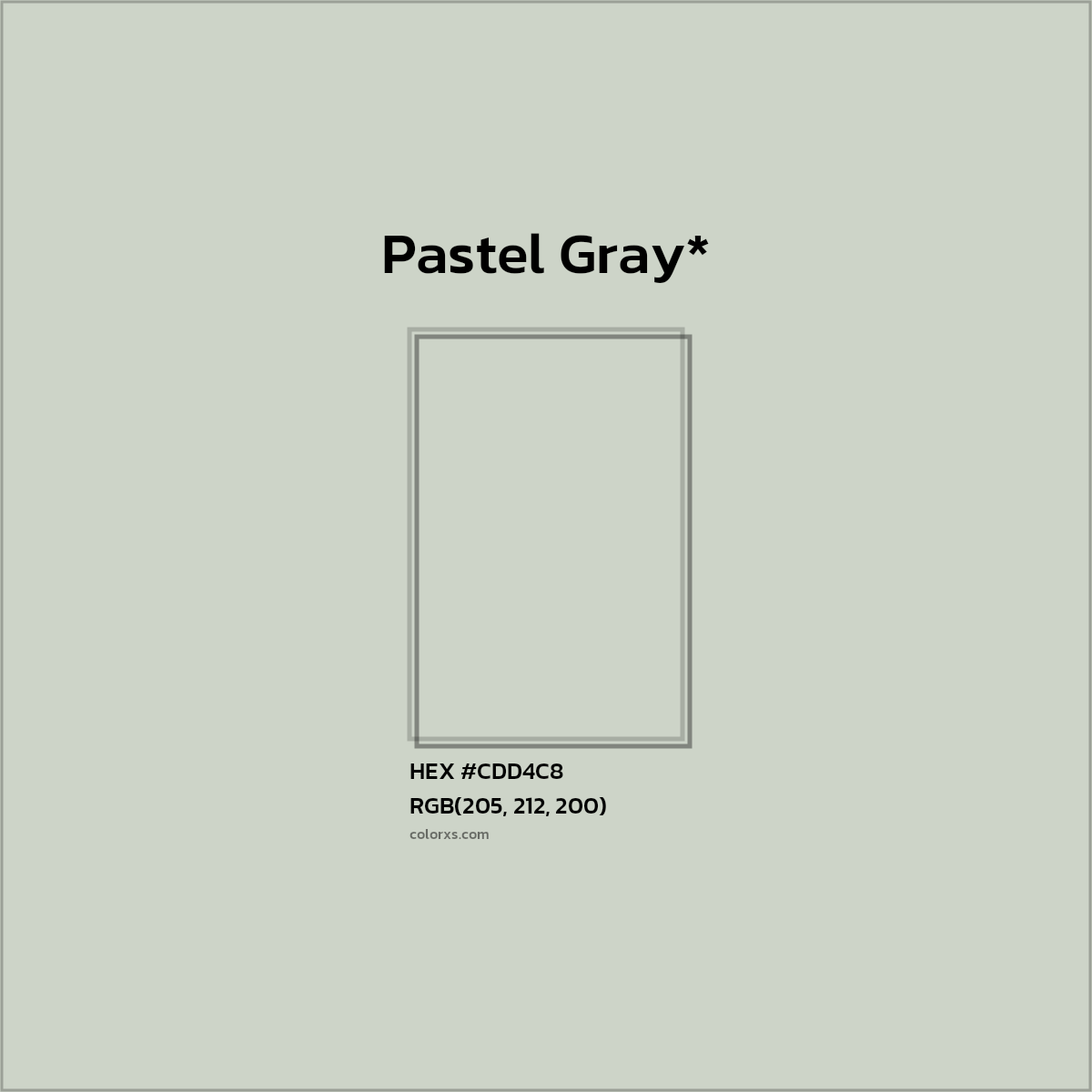 HEX #CDD4C8 Color Name, Color Code, Palettes, Similar Paints, Images
