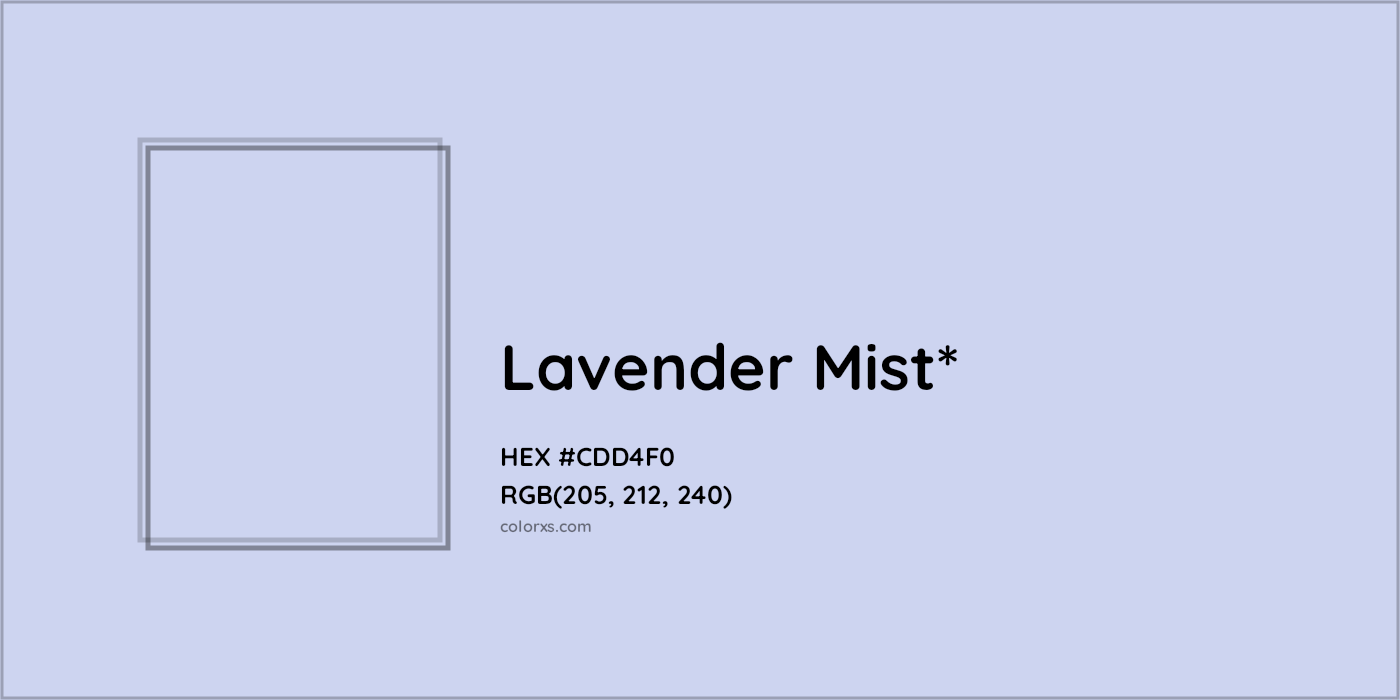 HEX #CDD4F0 Color Name, Color Code, Palettes, Similar Paints, Images