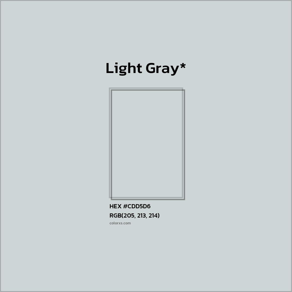 HEX #CDD5D6 Color Name, Color Code, Palettes, Similar Paints, Images