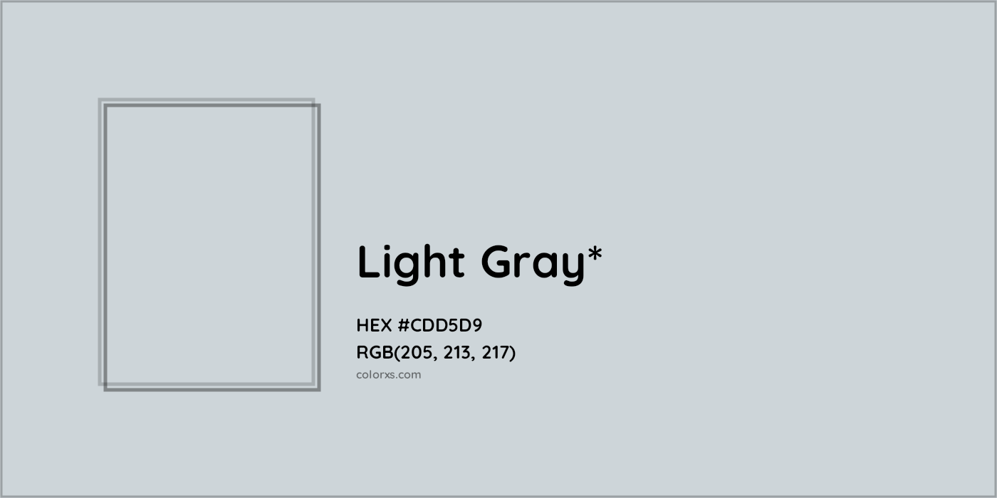HEX #CDD5D9 Color Name, Color Code, Palettes, Similar Paints, Images