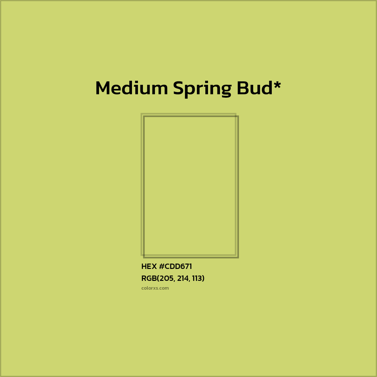 HEX #CDD671 Color Name, Color Code, Palettes, Similar Paints, Images