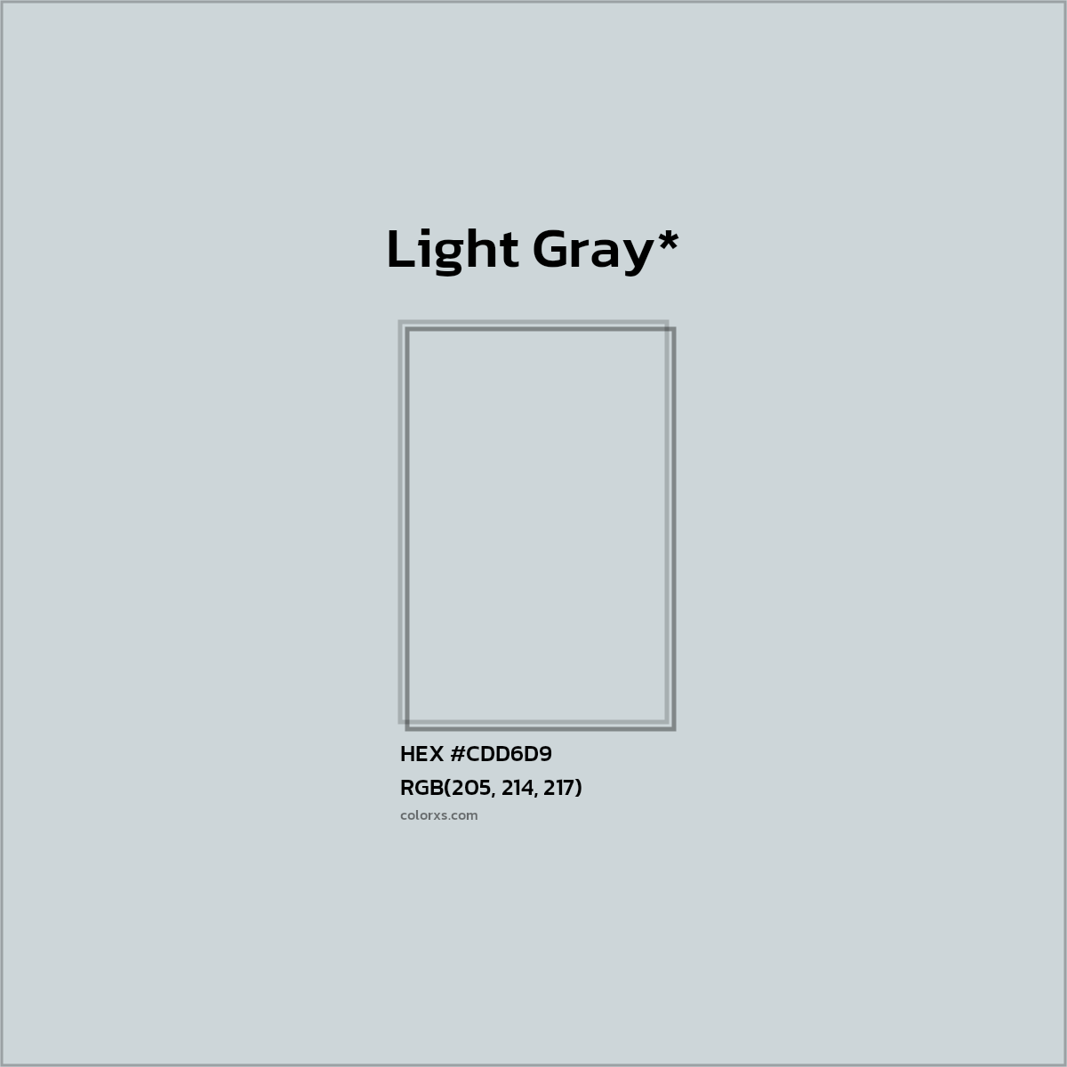 HEX #CDD6D9 Color Name, Color Code, Palettes, Similar Paints, Images