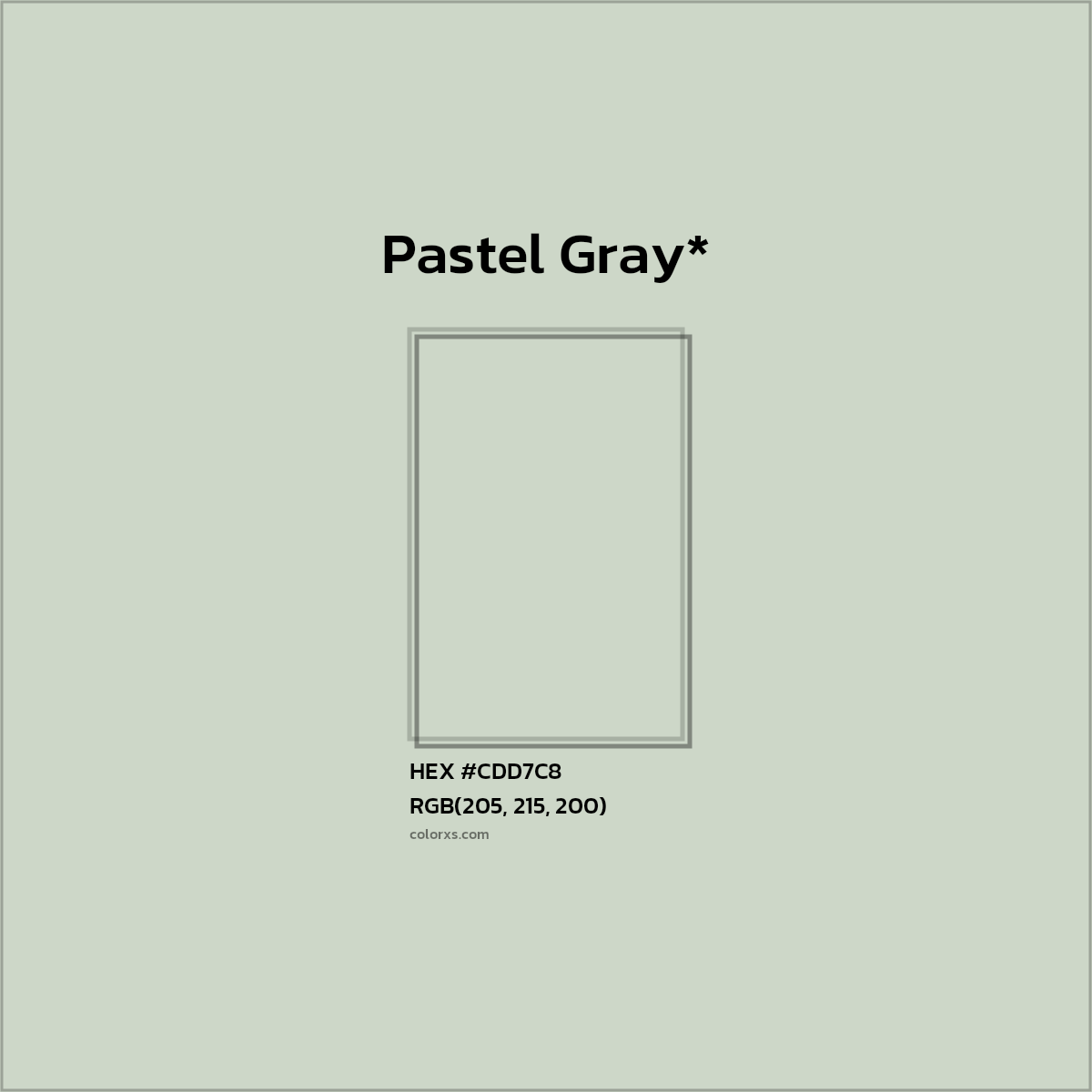 HEX #CDD7C8 Color Name, Color Code, Palettes, Similar Paints, Images