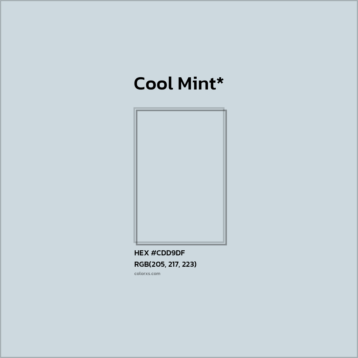 HEX #CDD9DF Color Name, Color Code, Palettes, Similar Paints, Images