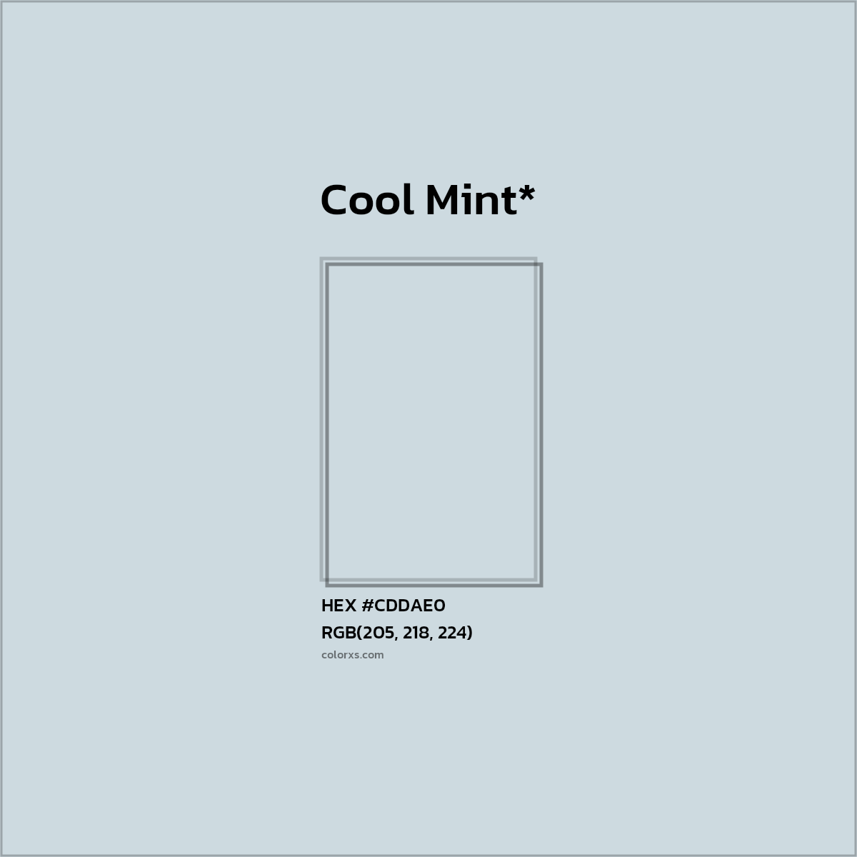 HEX #CDDAE0 Color Name, Color Code, Palettes, Similar Paints, Images