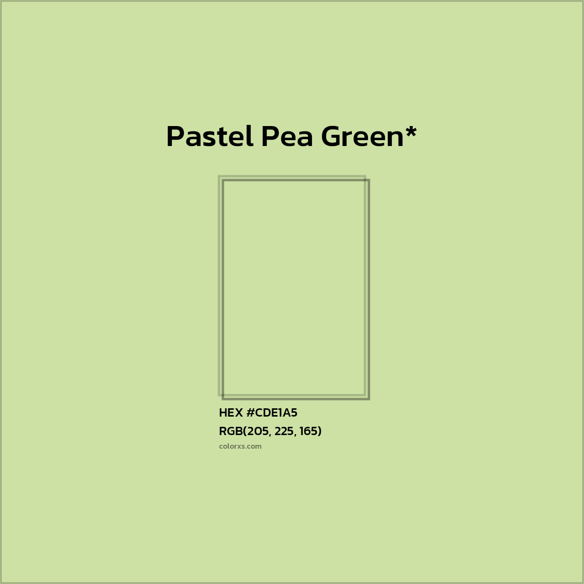 HEX #CDE1A5 Color Name, Color Code, Palettes, Similar Paints, Images