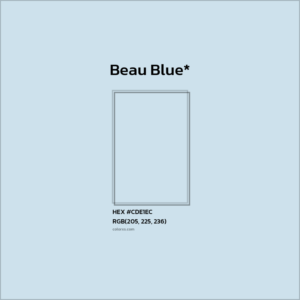 HEX #CDE1EC Color Name, Color Code, Palettes, Similar Paints, Images