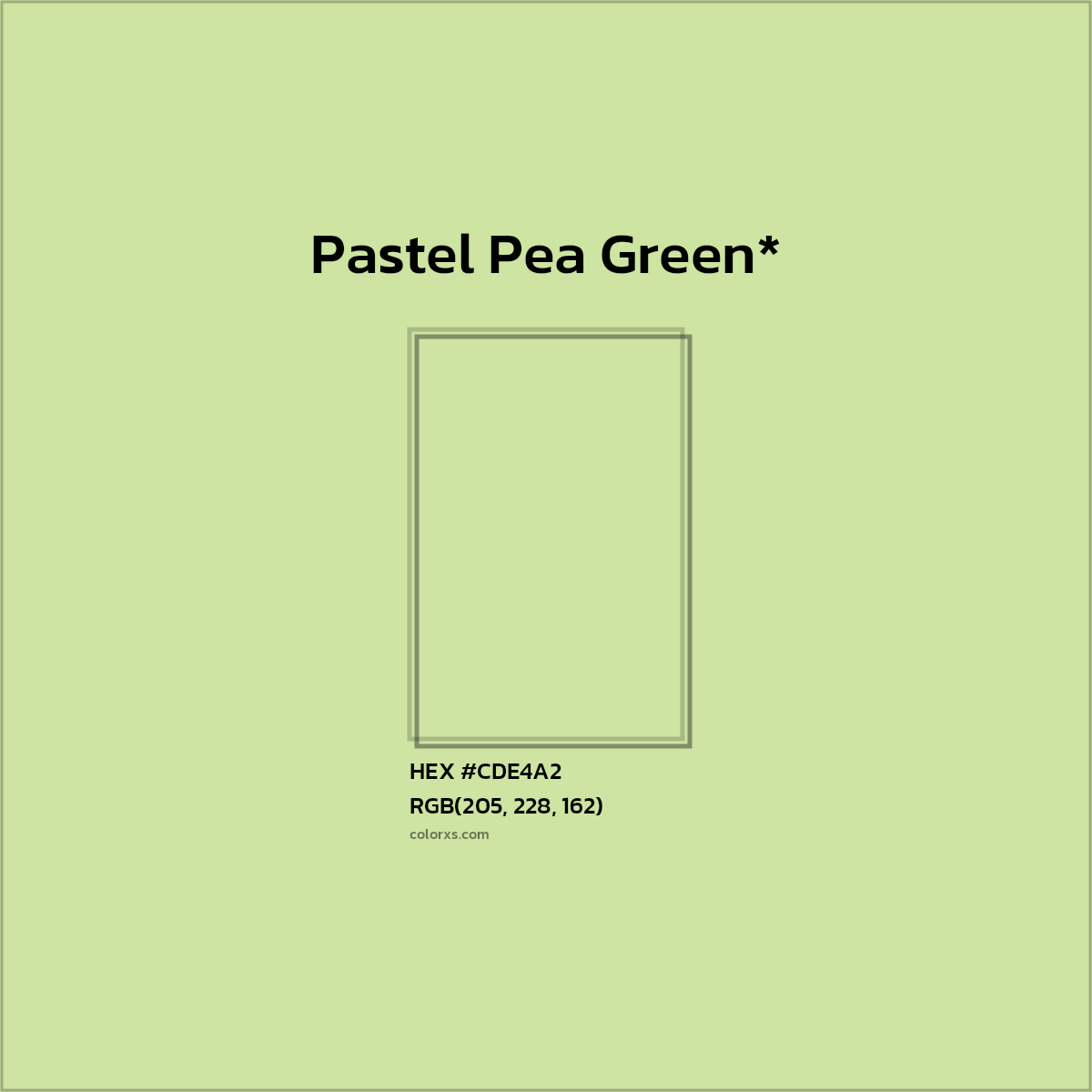 HEX #CDE4A2 Color Name, Color Code, Palettes, Similar Paints, Images