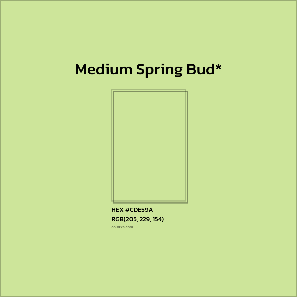 HEX #CDE59A Color Name, Color Code, Palettes, Similar Paints, Images