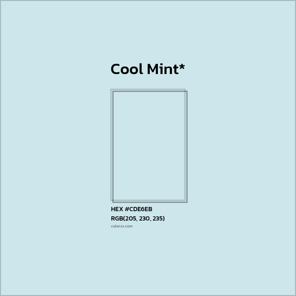 HEX #CDE6EB Color Name, Color Code, Palettes, Similar Paints, Images