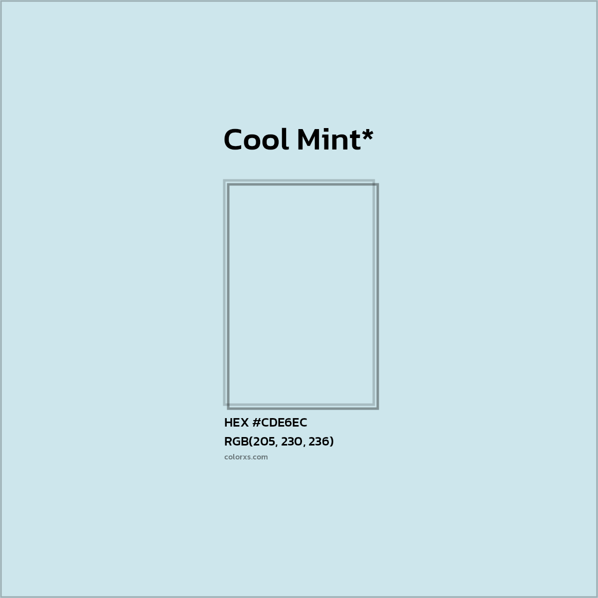 HEX #CDE6EC Color Name, Color Code, Palettes, Similar Paints, Images