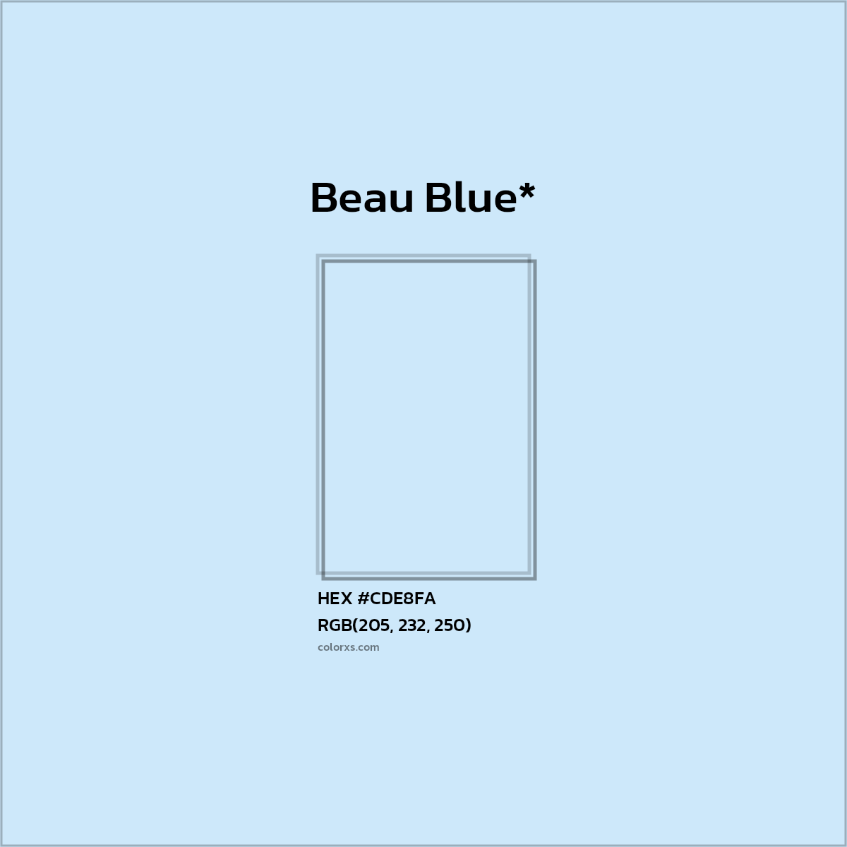 HEX #CDE8FA Color Name, Color Code, Palettes, Similar Paints, Images
