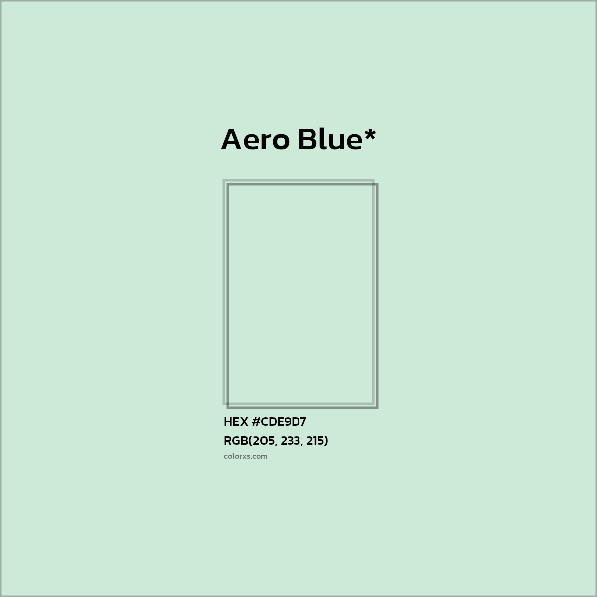 HEX #CDE9D7 Color Name, Color Code, Palettes, Similar Paints, Images