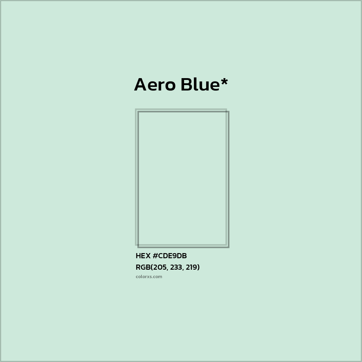 HEX #CDE9DB Color Name, Color Code, Palettes, Similar Paints, Images