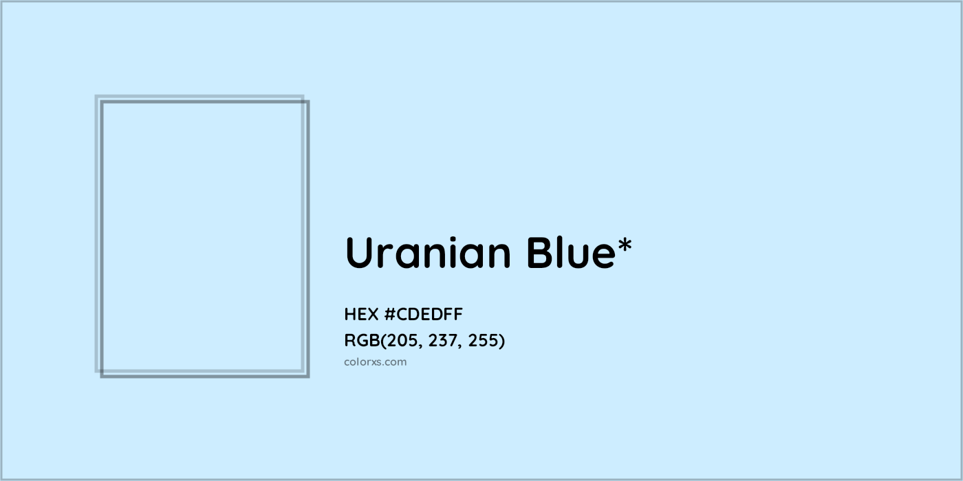 HEX #CDEDFF Color Name, Color Code, Palettes, Similar Paints, Images