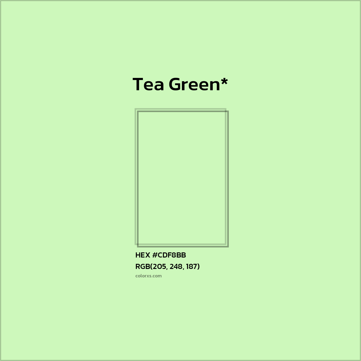 HEX #CDF8BB Color Name, Color Code, Palettes, Similar Paints, Images