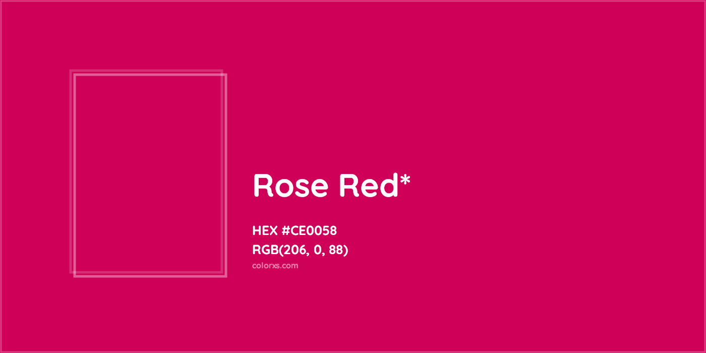 HEX #CE0058 Color Name, Color Code, Palettes, Similar Paints, Images