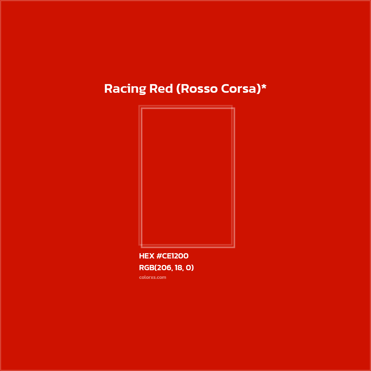 HEX #CE1200 Color Name, Color Code, Palettes, Similar Paints, Images