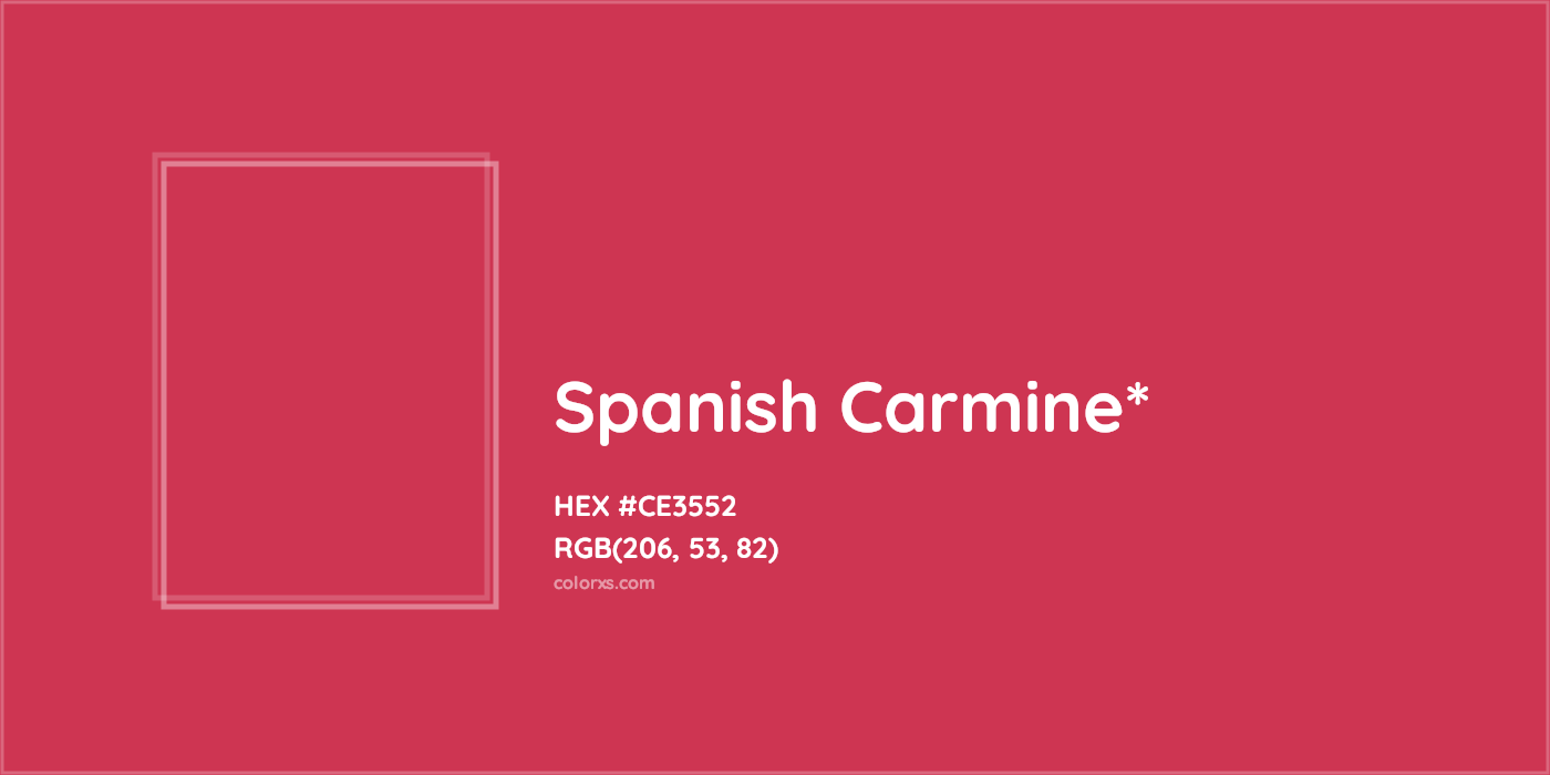 HEX #CE3552 Color Name, Color Code, Palettes, Similar Paints, Images