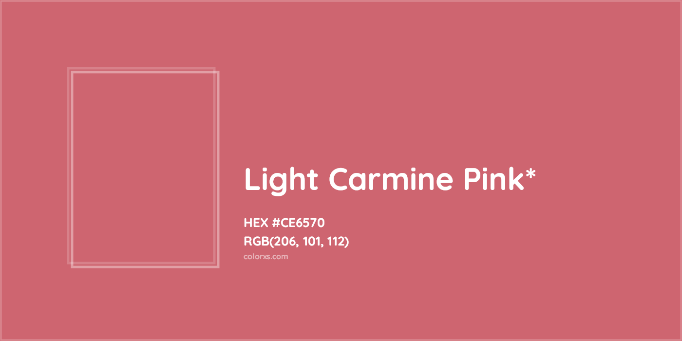 HEX #CE6570 Color Name, Color Code, Palettes, Similar Paints, Images