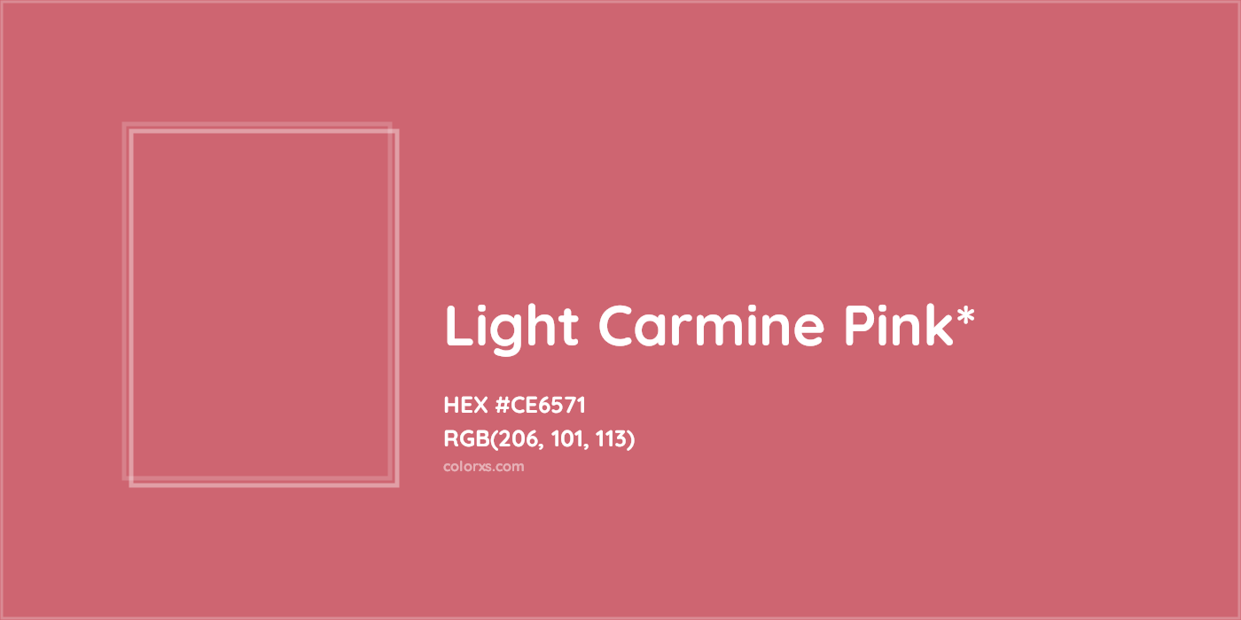 HEX #CE6571 Color Name, Color Code, Palettes, Similar Paints, Images