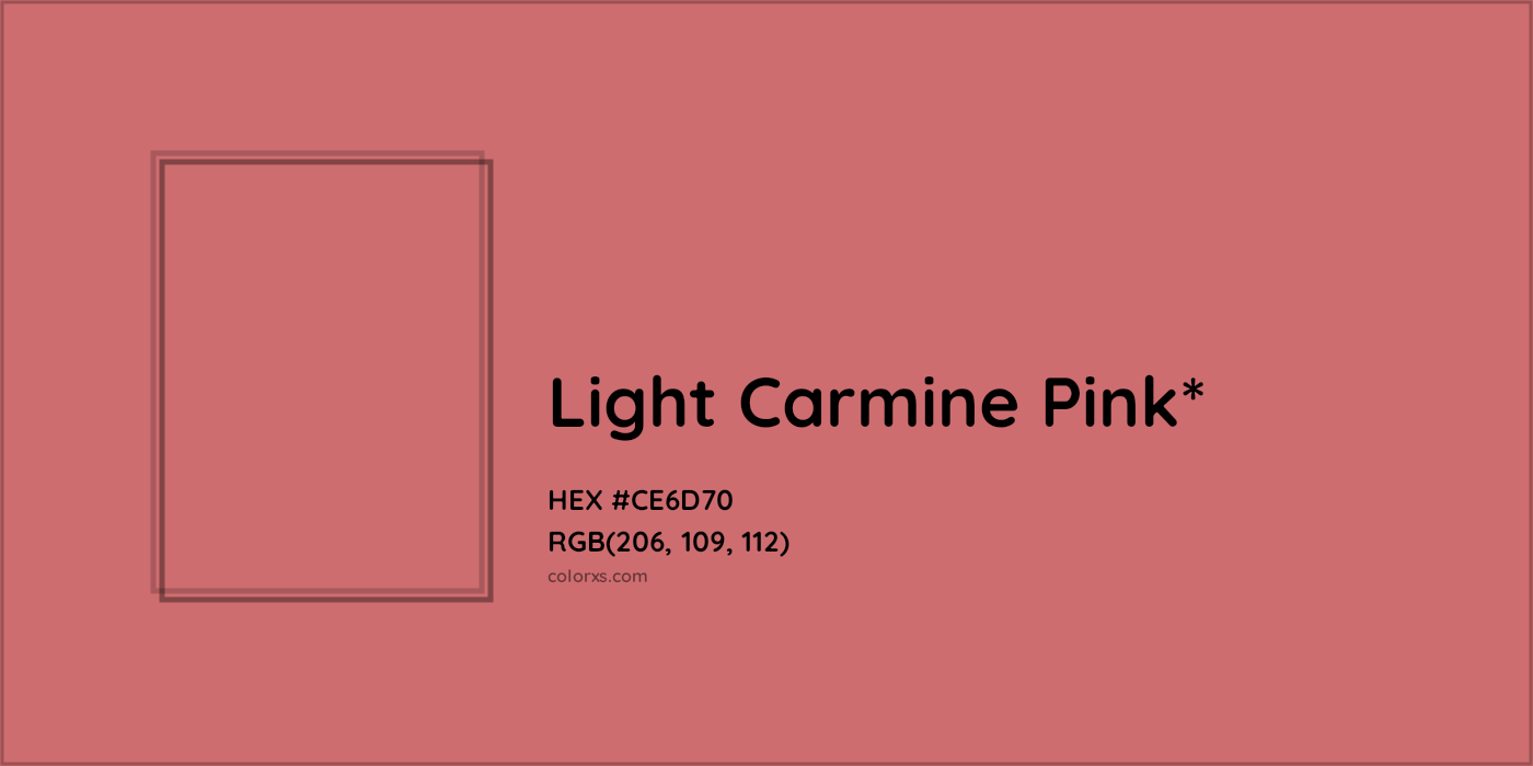 HEX #CE6D70 Color Name, Color Code, Palettes, Similar Paints, Images