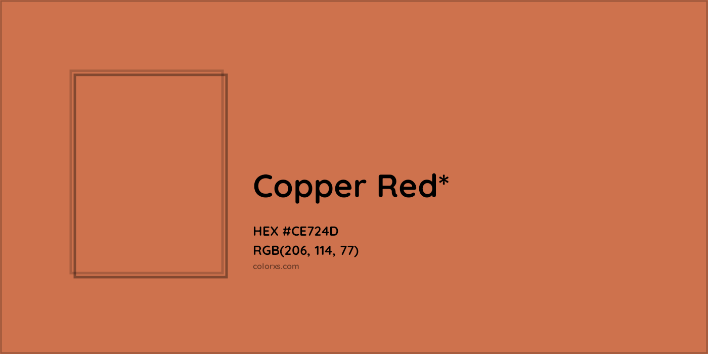 HEX #CE724D Color Name, Color Code, Palettes, Similar Paints, Images